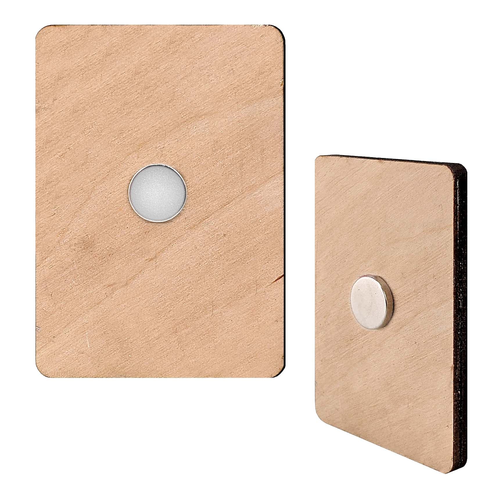 Christmas Tree Decorative Wooden Magnets Set of 6 by G. Debrekht - Christmas Decor - 8090044G-S6