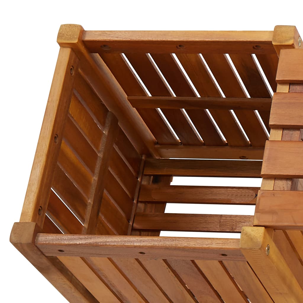 vidaXL Planter Bench Outdoor Garden Wooden Planter Box Bench Solid Wood Acacia